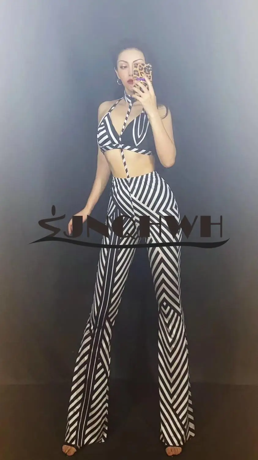 

Женский комбинезон в полоску, черный или белый комбинезон без рукавов с лямкой на шее, вечерние бандажные комбинезоны знаменитостей, 2020