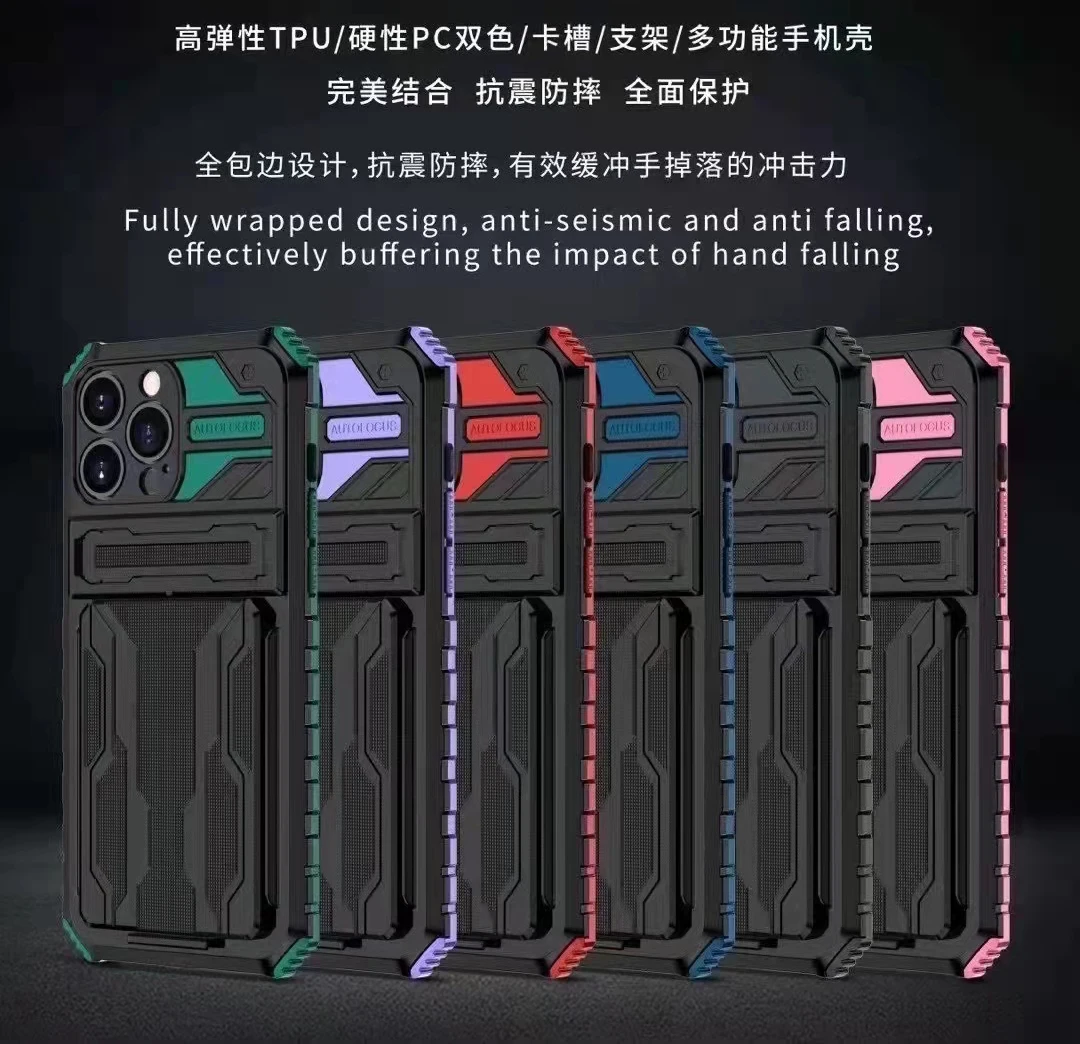hybrid armor shockproof wallet card holder case for xiaomi mi redmi note 11 lite 11t poco m3 x3 nfc 5g 9 pro 9a 9c 9t 10 10s 4g free global shipping