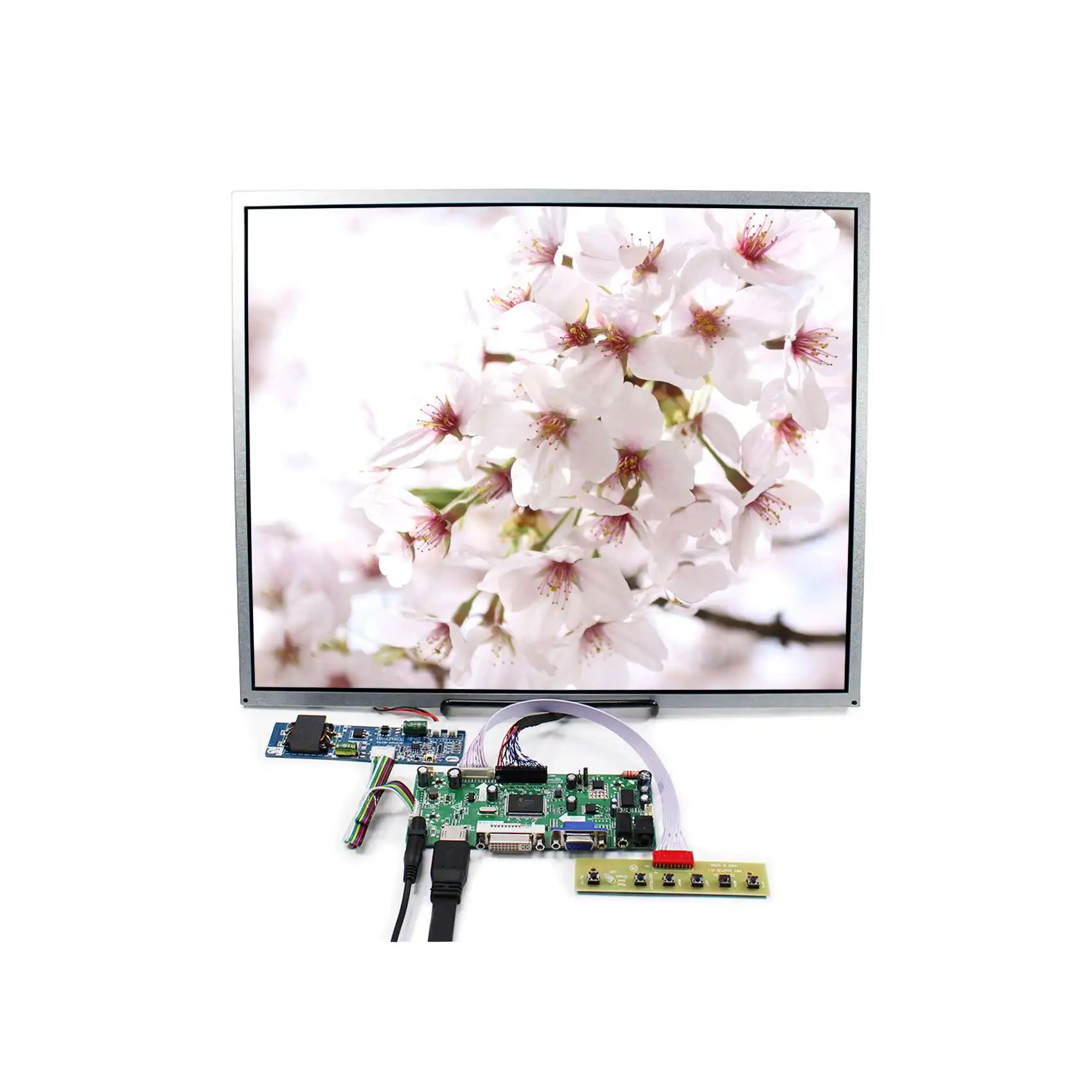 Плата контроллера DVI HD MI VGA LCD 17 дюймов 1280x1024 1000cd LCD высокая яркость