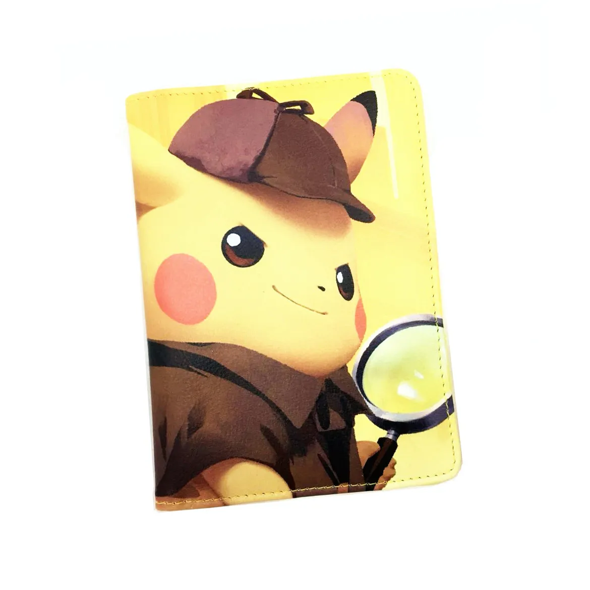 Pokemon Detective Pikachu, ПУ Обложка для паспорта, ID, кредитницы, для женщин и мужчин, держатель для паспорта, Мультяшные Двойные кошельки, милые
