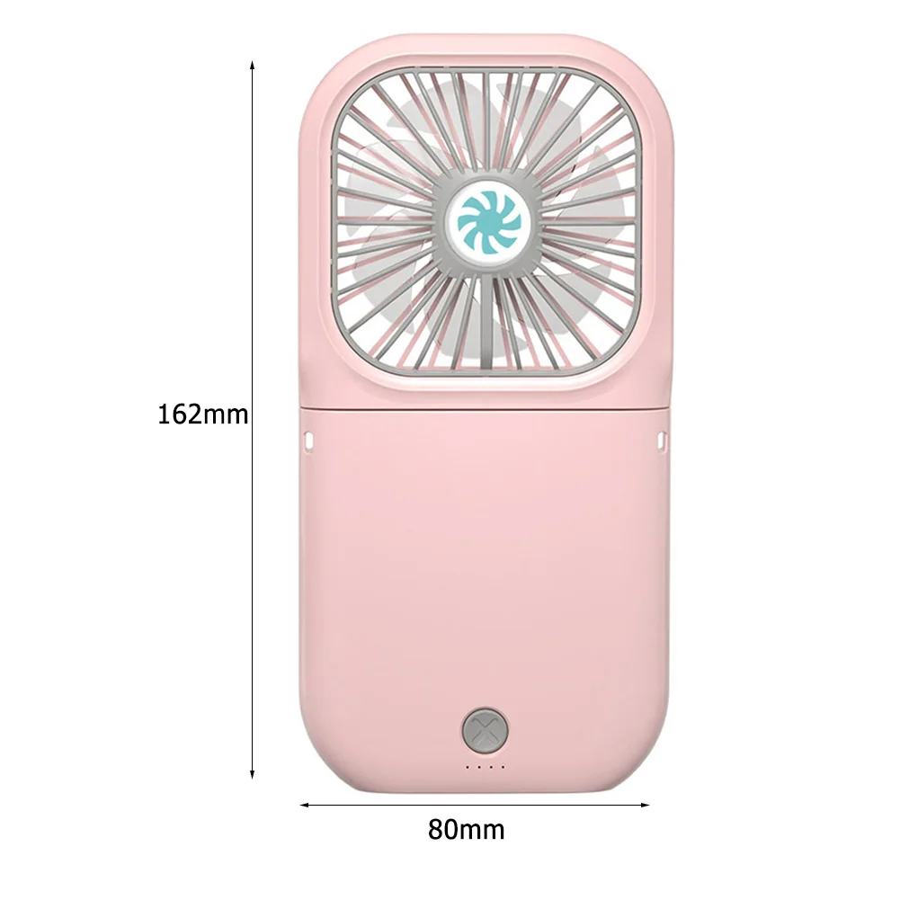 

Portable Hanging Neck Folding Fan USB Rechargeable Mini Fan 3 Speed Summer Household Air Cooler Handheld Desktop Cooling Fan