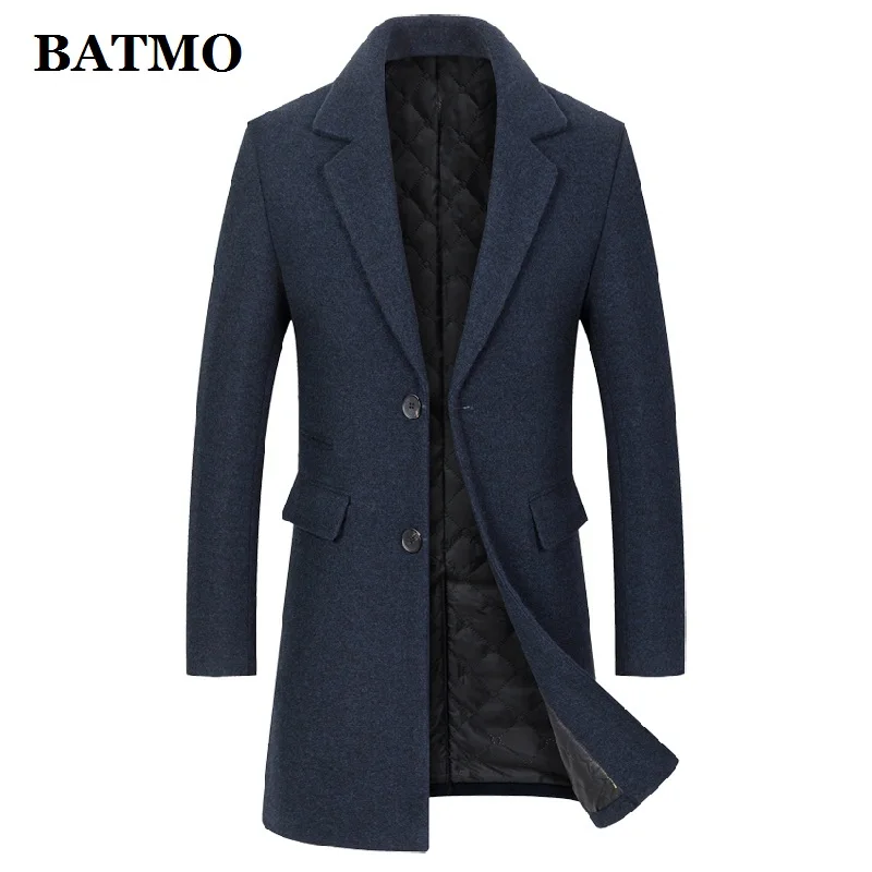 

Мужской шерстяной тренчкот BATMO, осенне-зимнее пальто, M8822, 2021