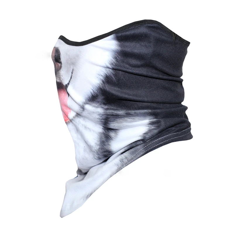 Объемный теплый шарф с животным для шеи велосипедная зимняя Балаклава