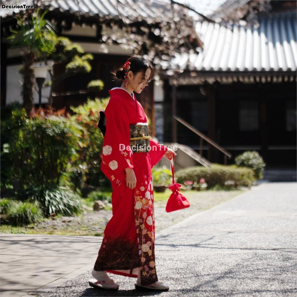 

2022 kimono dress kwaii girls lolita japanese style yukata floral print sakura girl haori sexy anime cosplay daily geisha robe