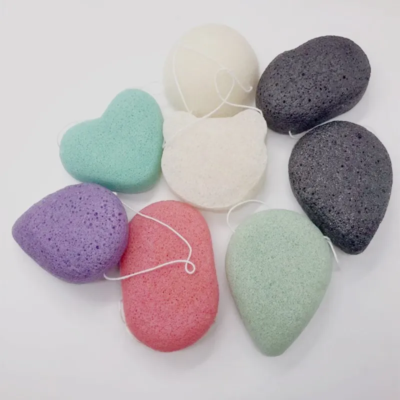 6 шт. натуральный спонж Конняку обладает отшелушивающим эффектом красочные