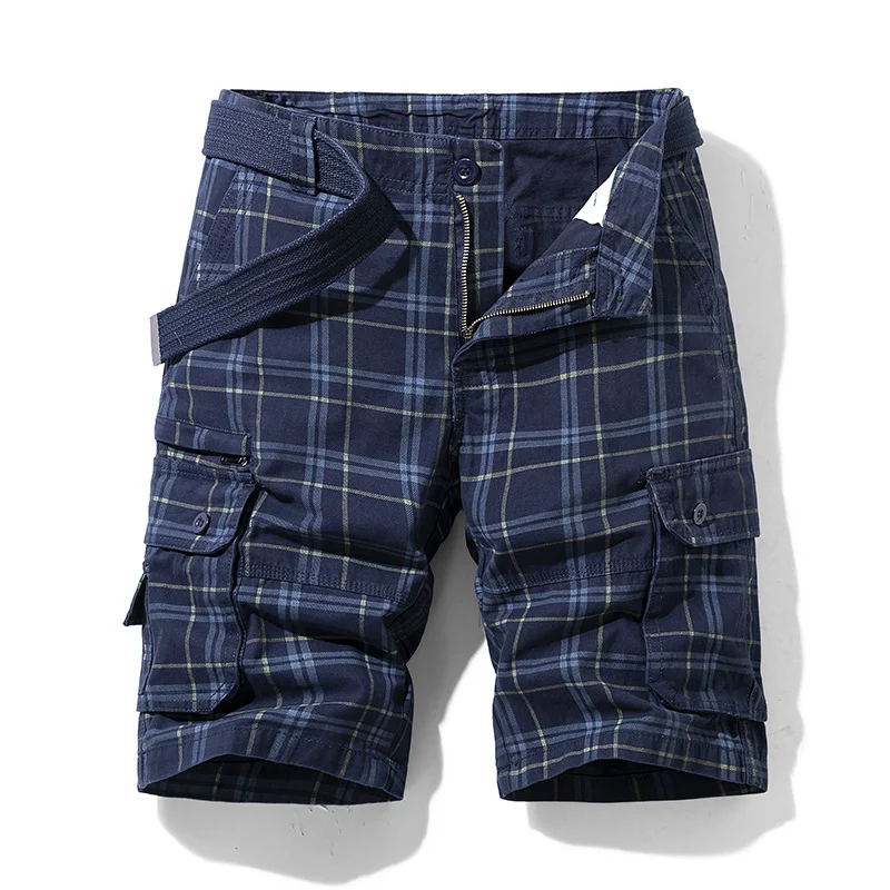 New Spring Men Cotton Cargo Shorts Clothing Summer Casual Breeches Bermuda Fashion Beach Pants Los Cortos Cargo Short Men 28-36