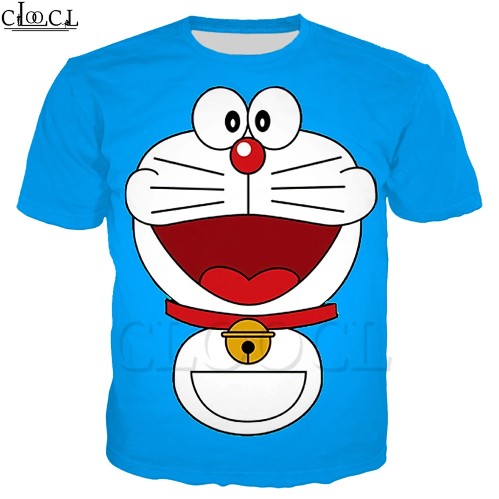 Футболка Doraemon с японским аниме для мужчин и женщин повседневный свитшот 3D