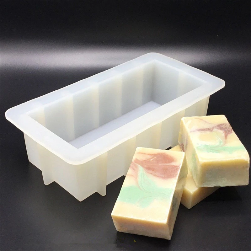 

Rectangle Soap Mold Handmade DIY Craft 1000ml 500ml Silicone Mold Multi-function Toast Bread Silica Mould Soap Making Tool