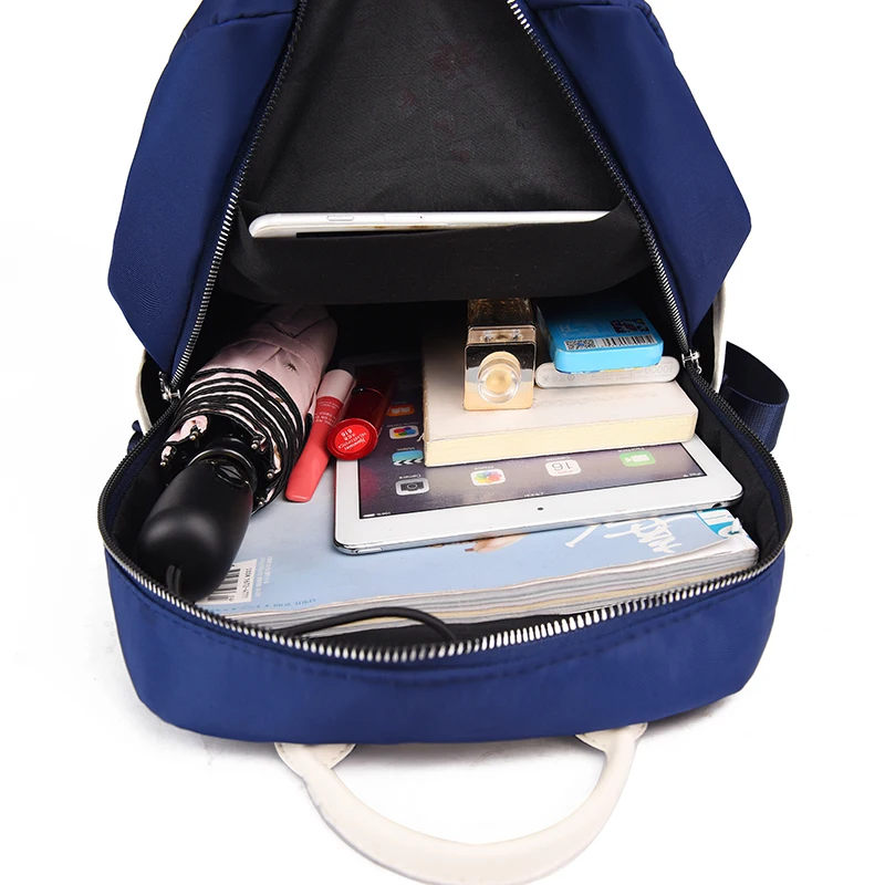 

Women Backpack for Girls Simple Style Oxford School Bag Ladies Large Capacity Embroidered Backpack Waterproof Student School Bag