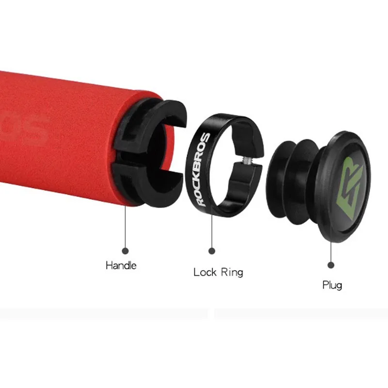 ROCKBROS велосипедные ручки MTB Мягкие силиконовые губчатые накладки на Анти занос