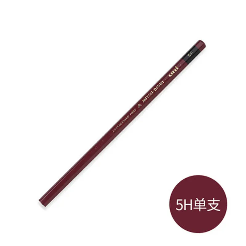 5H 1PCS Uni 1887 Улучшенный деревянный карандаш для проверки твердости карандаш для рисования HI-UNI 1 шт - Цвет: 5H 1PCS