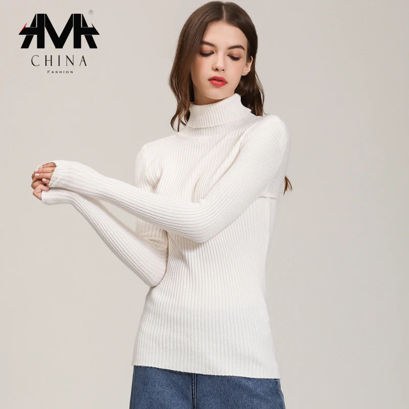 A.M.A. S/XL Тонкий стрейчевый свитер для женщин, белый/черный/серый/хаки/зеленый/синий, длинный рукав, осенняя теплая Женская водолазка