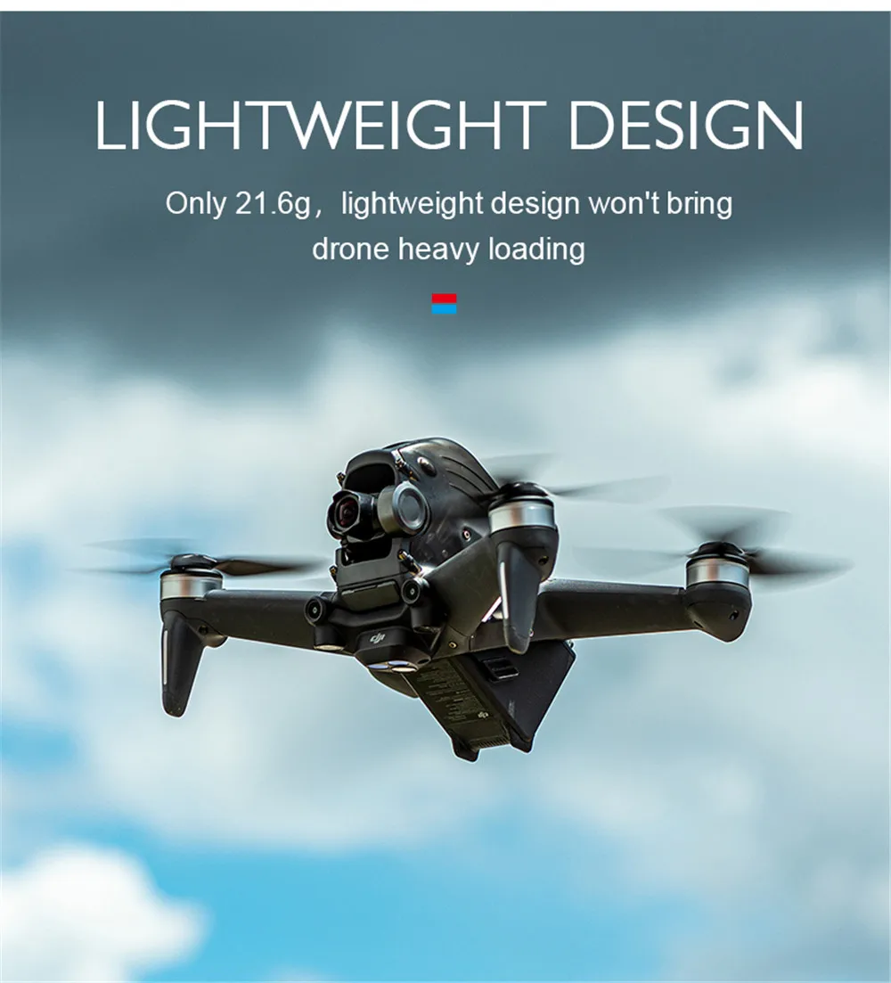 For DJI FPV Comob Arm Enhance Strength Expandale Part Holder LED Light Kit Night Flying Set Gopro Hero Drone Accessories | Электроника