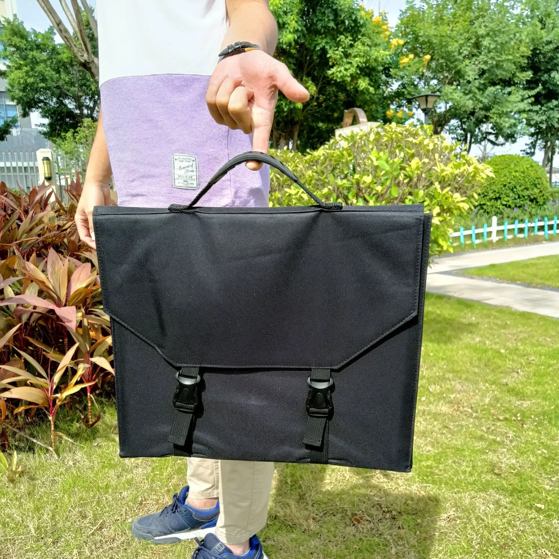 Beli 100W Panel Surya 5V 12V 18V Pengisi Daya Panel Surya Untuk IPhone IPad Macbook Samsung Lipat Luar Ruangan Berkemah Baterai Mobil Dell