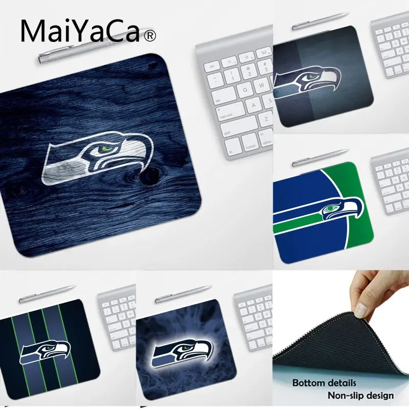 MaiYaCa высокое качество Seattle Seahawks заказной Ноутбук игровой коврик для мыши Гладкий блокнот для письма настольные компьютеры мат игровой коврик для мыши