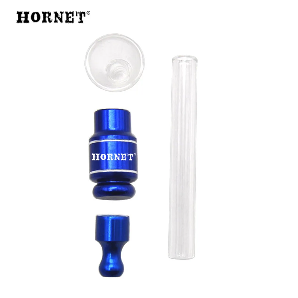 HORNET стеклянные курительные трубки 15 мм Стеклянная Чаша металлическая