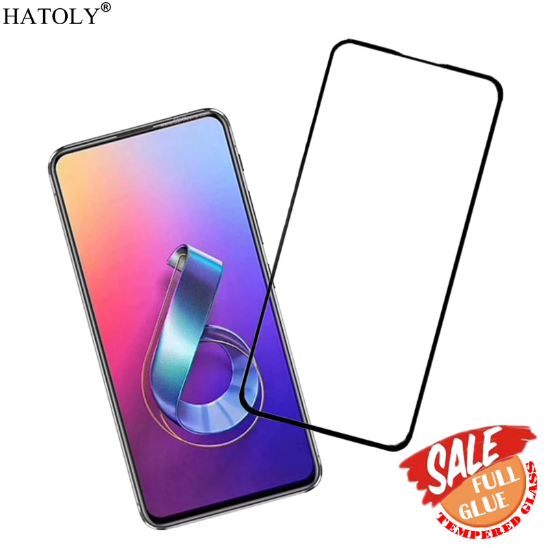 Полностью клеевое стекло для Asus Zenfone 6 ZS630KL закаленное защита экрана полное