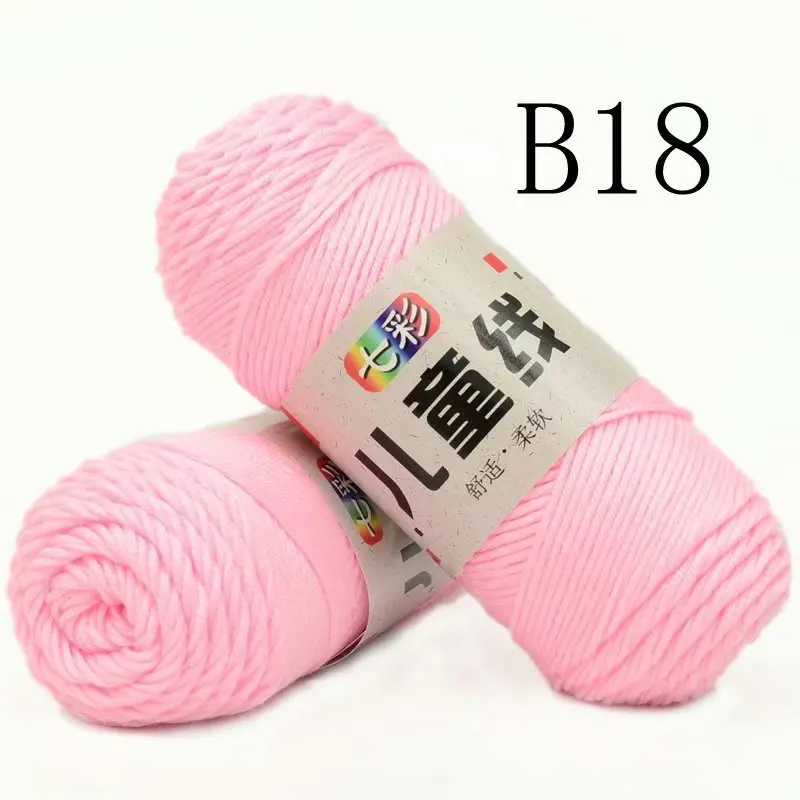 

A set yarn for knitting hat Cashmere Yarn For baby sweater Wool Thread Diy Colorful Needlework thick yarn crochet threads