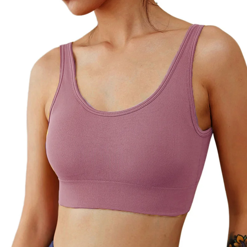 

Fashion Women Tops Sexy Backless Tops Female Crop Top Stretch Camisoles Solid Color Sleeveless Vest Tank Top Cami Pad Lingerie