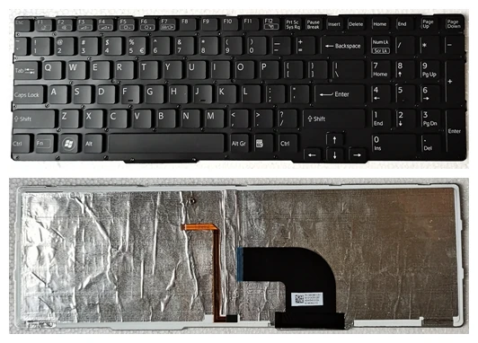 Новый ноутбук для SONY Vaio SVE15 SVE 15 нам клавиатура с подсветкой 149030311US 9Z.N6CBQ.F01