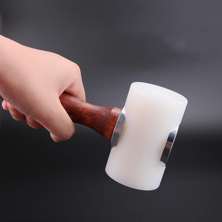 

1 шт., Т-образный молоток для резьбы по коже, с деревянной ручкой