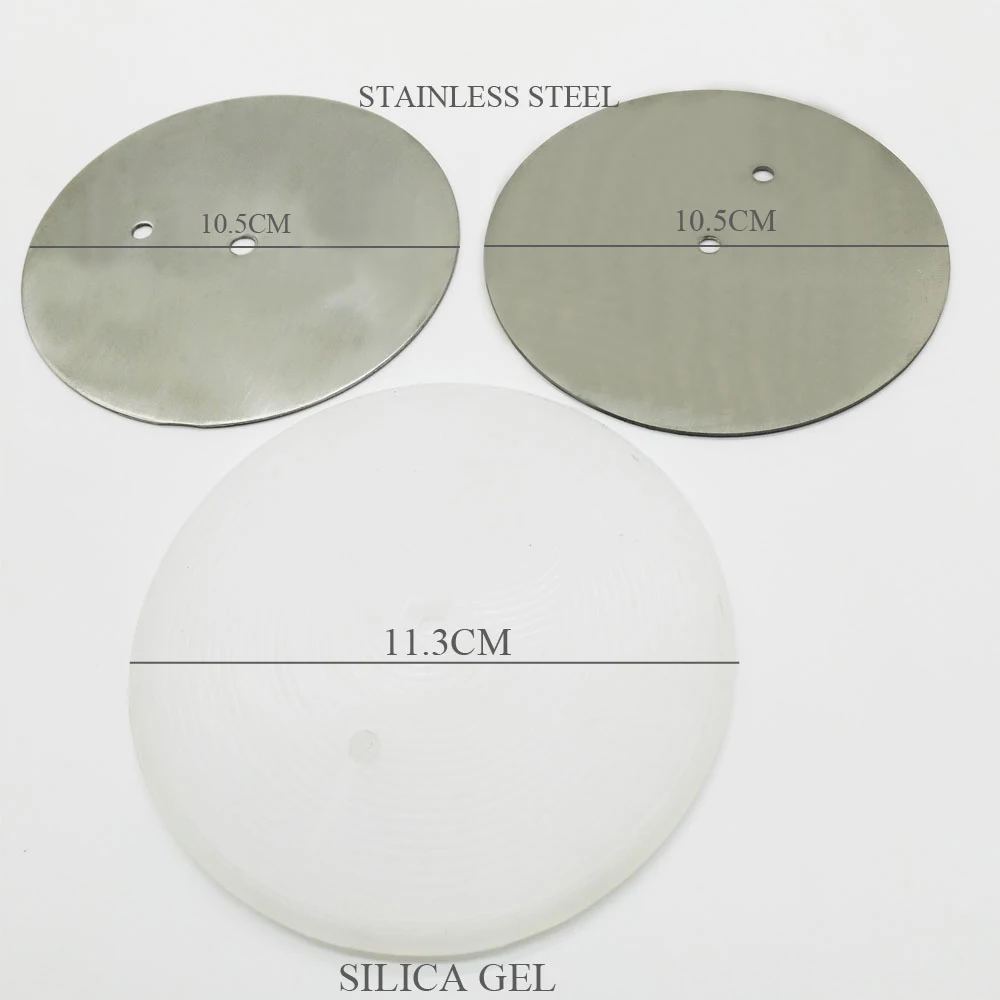 11 3 см силиконовый + Нержавеющая сталь колбаса мясо наполнители Pad выдавливатель