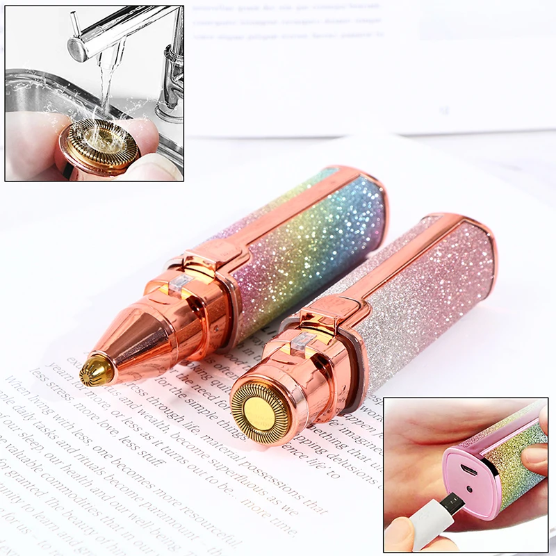 

2 в 1, электрический триммер для удаления волос на лице