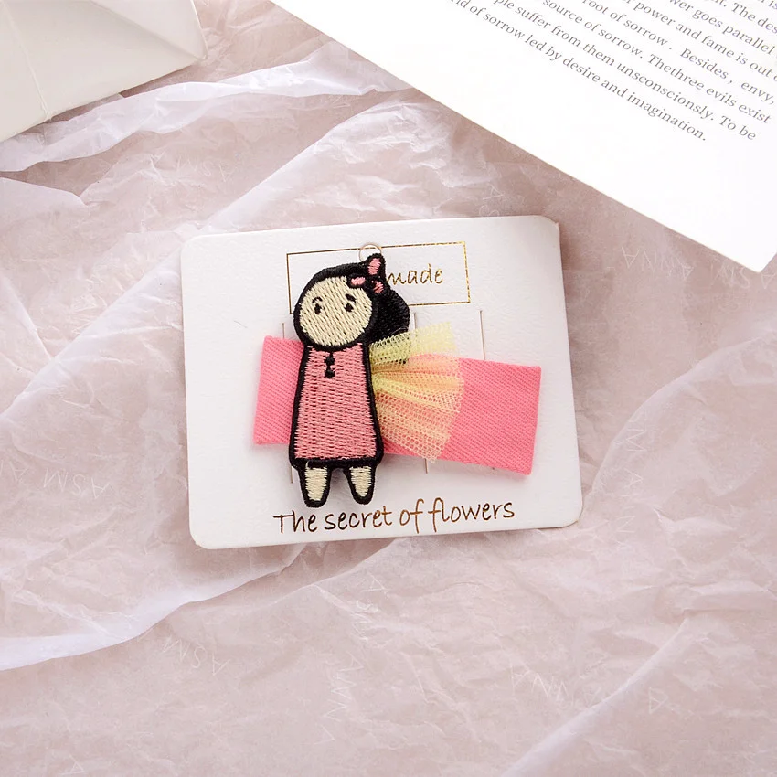 

Korea Style Cute Little Girl Mesh Hair Clip Candy Color BB Clip Children Kids Cartoon Hair Pins Barrettes Headwear
