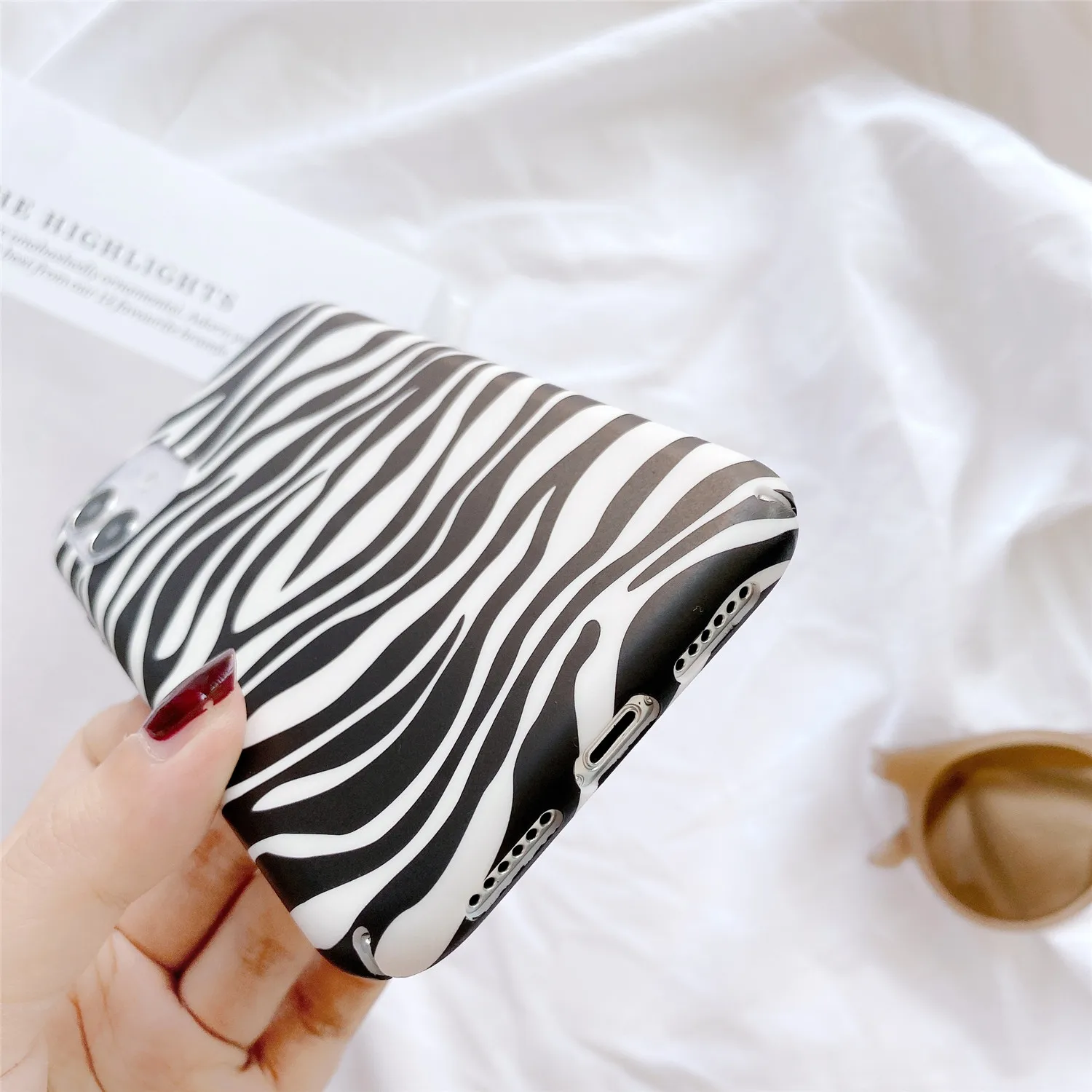 Жесткий пластиковый чехол для телефона Xiaomi Mi 6x8 Se 9 8lite K20 Pro Note3 Zebra Skin Pattern задняя
