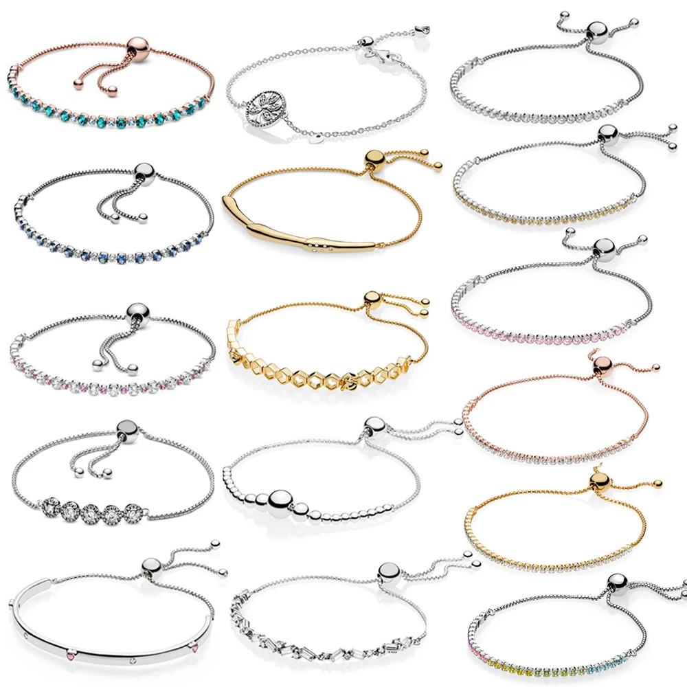 

PDB SL high quality 925 sterling silver series fashion charm DIY bracelet suitable for bead charm female bracelet jewelry gift