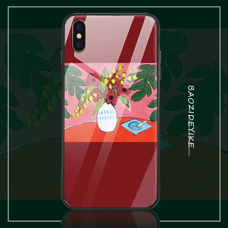 Для apple iPhone 11 Max ProX XSMAX XR чехол 6/7/8 plus арт-деко мобильный корпус анти-осенний