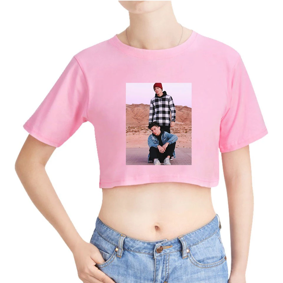 

Женская футболка с принтом Тони Лопез братьев Merch, футболки в стиле Харадзюку, летние кроп-топы с коротким рукавом, женские модные сексуальн...