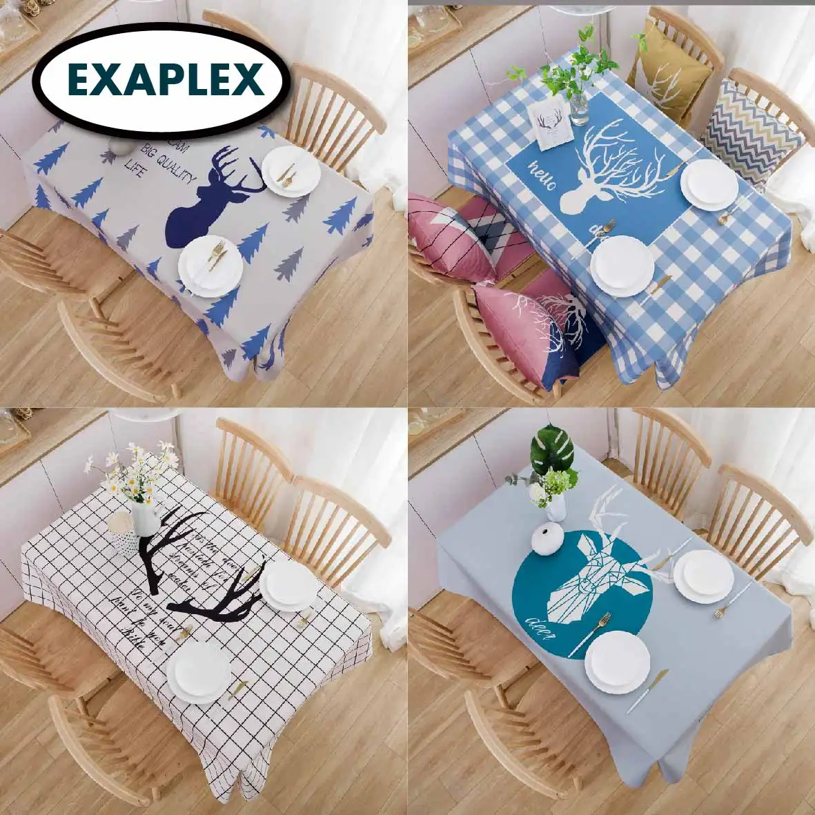 Скатерть скандинавские Пальмовые Листья растительный принт Водонепроницаемая