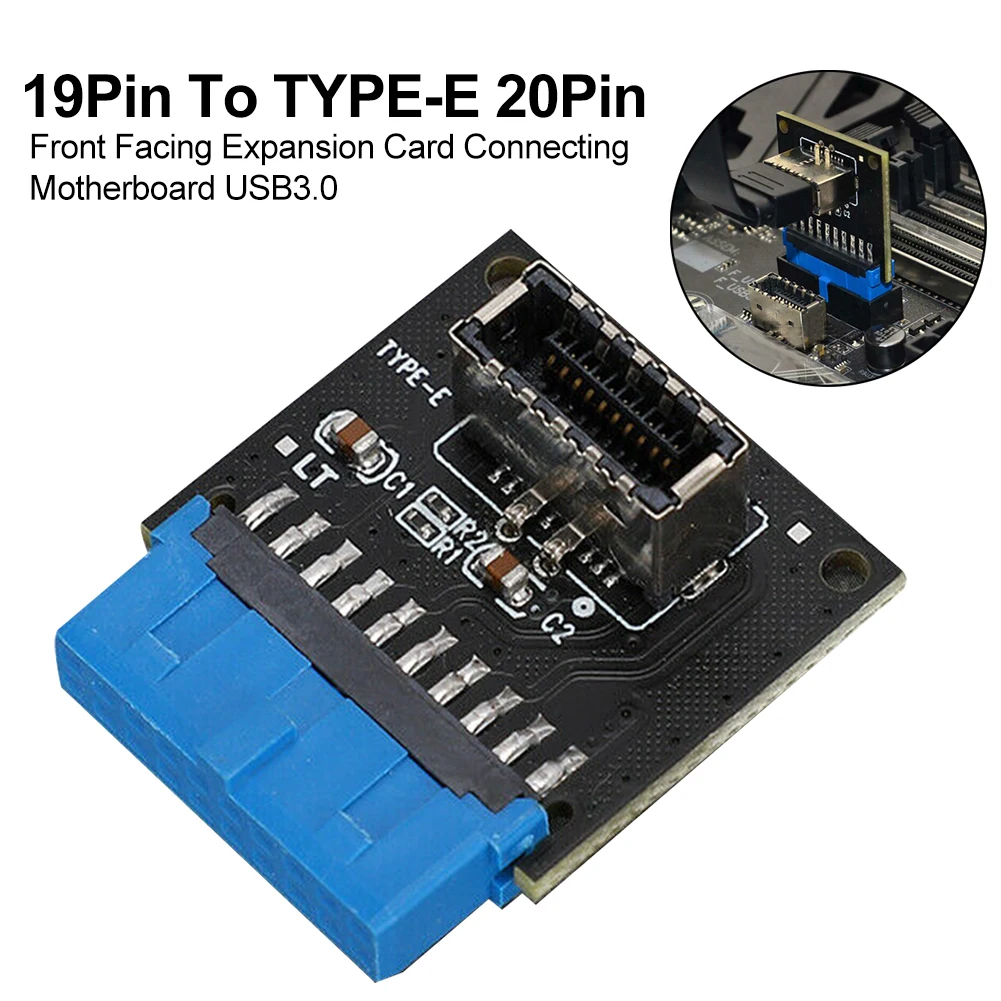 

Материнская плата USB3.0 карты расширения PCI Express Профессиональный сетевой аксессуар универсальная Соединительная 19Pin для TYPE-E 20Pin фронтальная ...