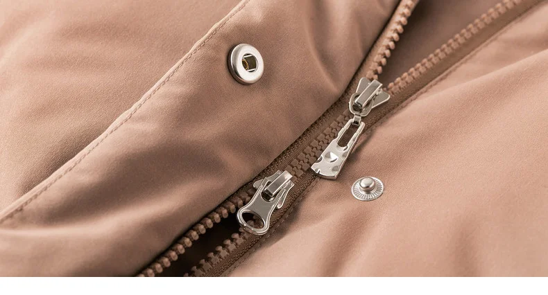 INMAN Winter New Arrival Embroidery Hooded Solid Warm Women Long Down Coat