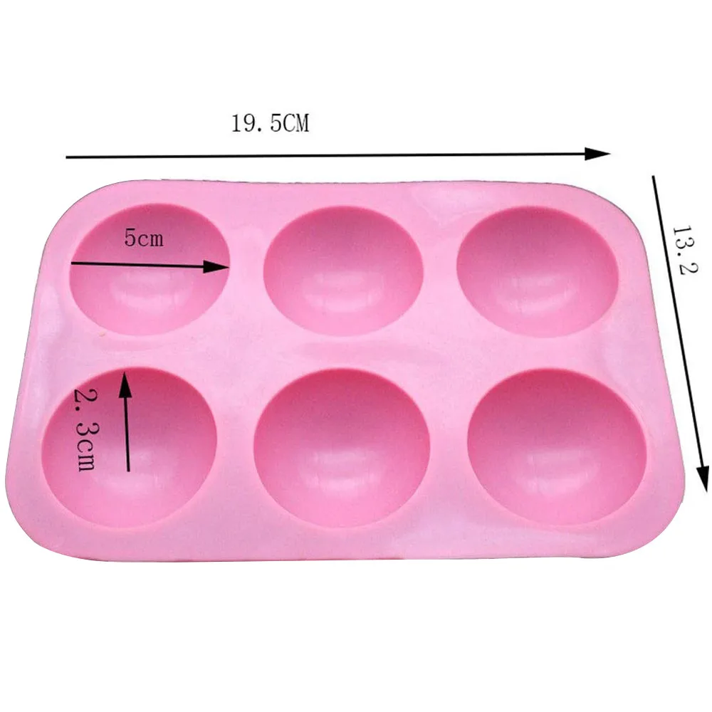 2 шт. розовый 6 cavity торта силиконовая форма для выпечки аксессуары 3D DIY
