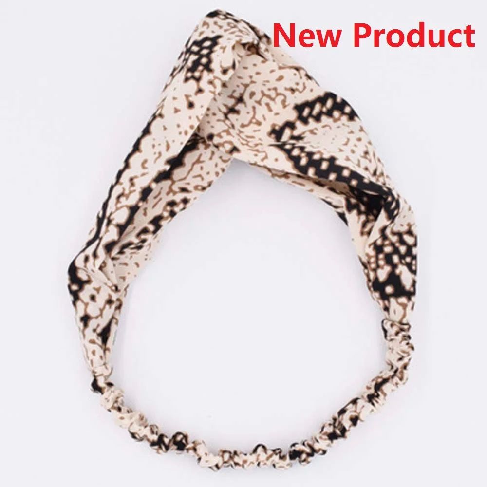 khaki Новое поступление, модные женские повязки на голову в западном стиле, повязка на голову со змеиным принтом для девушек, женские аксессуары для волос, повязка на голову - Цвет: khaki