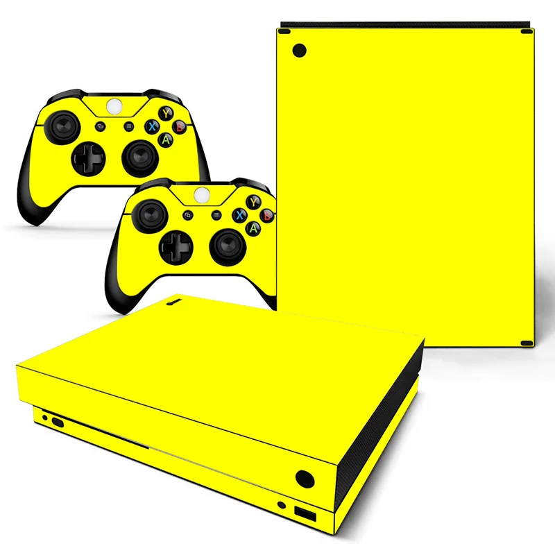 Чистый цвет для X BOX ONE оформление и наклейка с 2 контроллерами Виниловая x box one