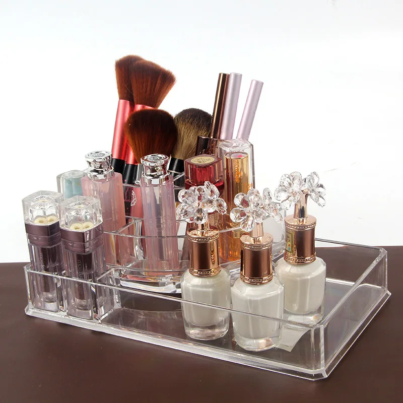 Коробка для хранения губной помады акриловый Настольный комод карандаш бровей