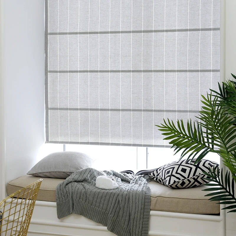

Chicity Nature Fabric Half Blackout Curtains Roman Blinds Roman Shades For Living Room Window Curtains