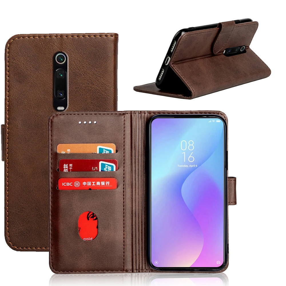 Чехол SRHE для Xiaomi Mi 9T Pro кожаный силиконовый чехол книжка с магнитом Redmi K20 Mi9T