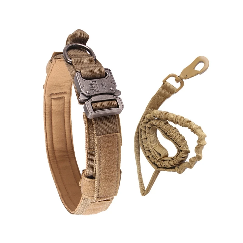 

808B Nylon Outdoor Pet Collar Adjustable Dog Collar for Middle/Large Size Dogs Comfortable Thickened Handle