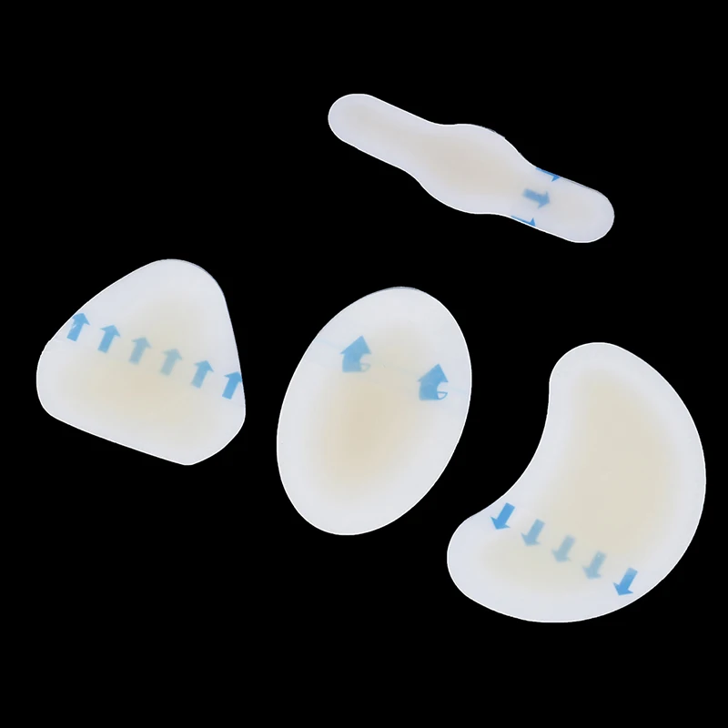 

4pcs Silicone Gel Soft Heel Sticker Adhesive Hydrocolloid Gel Blister Plaster Anti-wearing Heel Sticker Pedicure Patch Foot Care