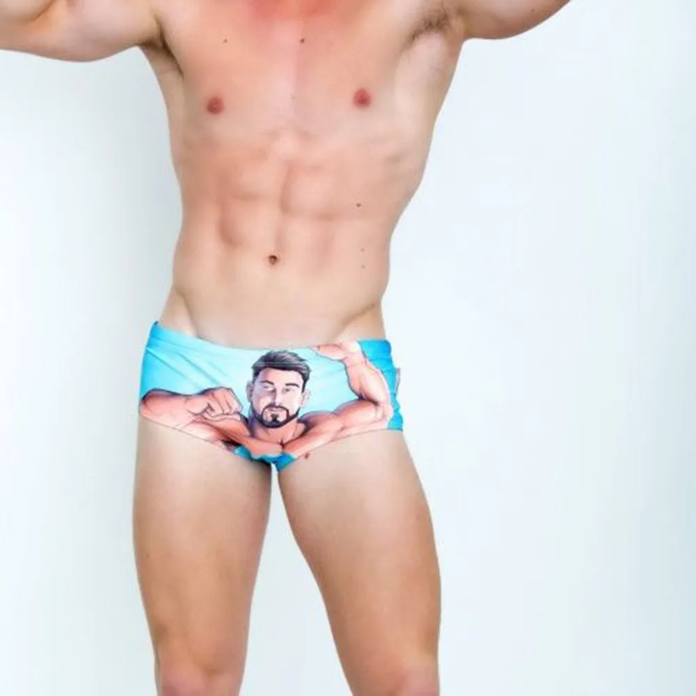 Сексуальная мужская одежда для плавания купальные костюмы плавки трусы боксеры