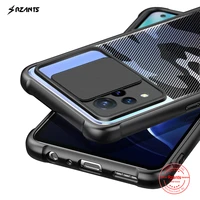 rzants for vivo v21 case soft military camouflage lens lens protect slim clear cover