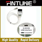 Новейший полный чип для BMW  NPA K DCAN K + CAN FTDI переключатель USB диагностический интерфейс USB диагностический инструмент OBD2 кабель