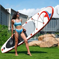 inflatable sup305 stand up paddle board for all skill levels non slip sup surfboard with paddlefinwaterproof bagair pump