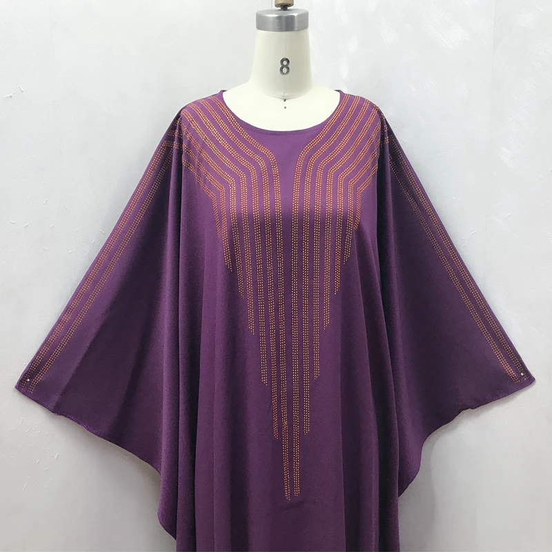 New African Women's Clothing Dashiki Fashion Abaya Stylish KWA Robe Sequins Embroidery Free Size Loose Long Dresses For Lady