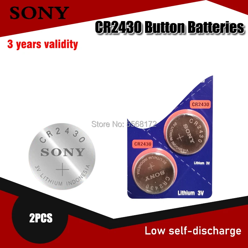 Оригинальный литиевый аккумулятор Sony CR2430 DL2430 CR 2430 3 в для умных часов наушников