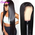 Клюквенный парик 10-26 дюймов, прямой парик из человеческих волос с прямыми волосами, парики для чернокожих женщин